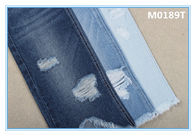 Màu xanh chàm đậm 11 Ounces 100 bông vải denim Phong cách bạn trai Chất liệu jean đen