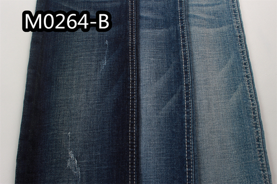 Custom 9.7Oz Cross Hatch Cotton Vải denim co giãn Màu xanh đậm