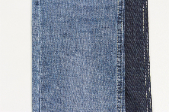 10.3 Oz Vải denim co giãn Crosshatch Vải jean dày trung bình tùy chỉnh