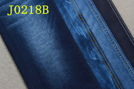 Vải denim 9OZ với Tencel Cotton Polyester Spandex Blue Backside Desizing 3/1 Twill tay phải