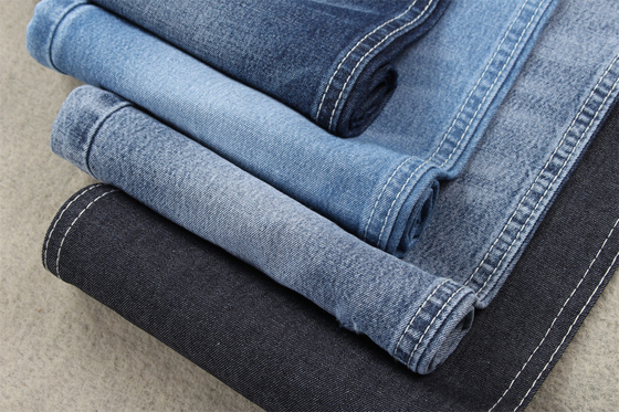 2/1 Tay phải 100 vải bông denim cho áo sơ mi 7.5 oz màu xanh đậm 180cm chiều rộng