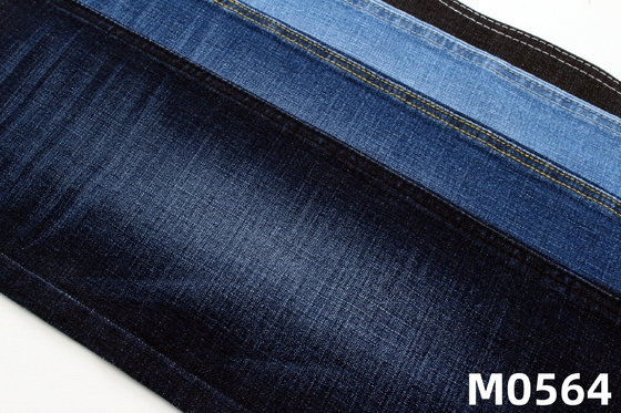 Cross Slub Style Stretch Denim Fabric With Dark Blue Woven Denim 62/63 Cuộn đóng gói