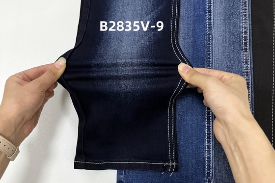 có sẵn trải dài trọng lượng trung bình màu xanh đậm vải denim hàng sẵn để làm quần jean