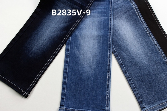 có sẵn trải dài trọng lượng trung bình màu xanh đậm vải denim hàng sẵn để làm quần jean