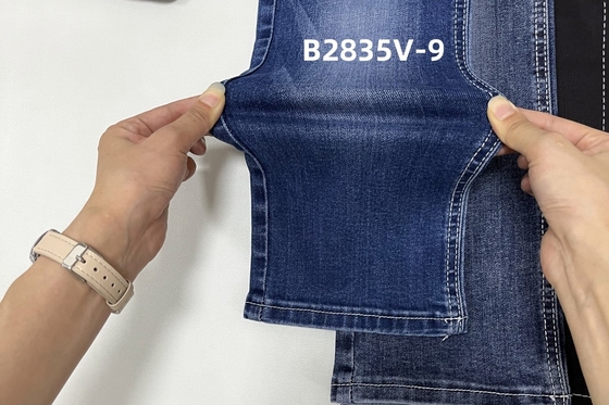 có sẵn trải dài trọng lượng trung bình màu xanh đậm vải denim hàng sẵn để làm quần jean