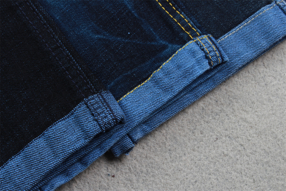 11oz Blue Backside denim fabric with crosshatch slub for man jeans, thương hiệu chất lượng màu xanh đen