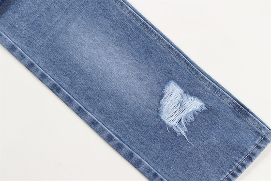 Bán bán buôn vải denim màu xanh đậm cứng 100% bông để làm quần jean