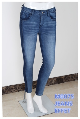 9.5 Oz High Stretch Denim với Warp Slub Skinny Jeans High Stretch chất lượng tốt nhất