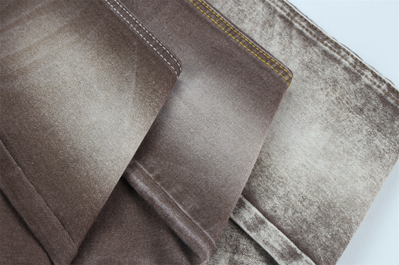 Super Brown Stretch Denim Fabric For Women Man Jeans Low Stretch Giá cạnh tranh Từ Trung Quốc Thành phố Foshan