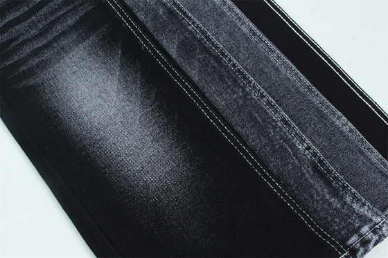 13.5 oz Low Stretch Heavy Denim Fabric For Man Work Wear Jeans Đen mặt sau