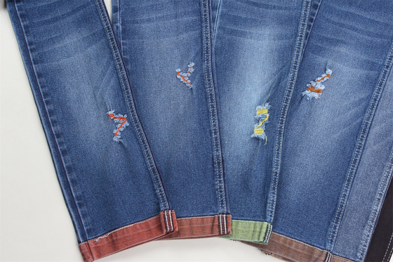 Sản phẩm bán buôn 10 oz màu sắc mặt sau vải denim dệt cho quần jean