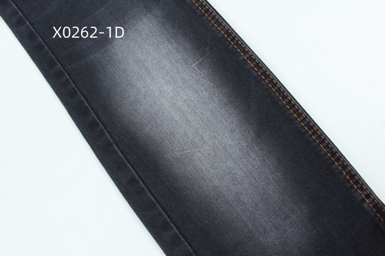 9.6 Oz Đen cao kéo dài satin vải dệt denim cho quần jean