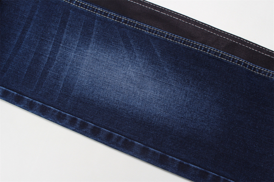11-11.5 Oz Warp slub quần jean vải cho người đàn ông quần jean Mercerized Fleece đen lưng cao kéo dài cho người đàn ông Ấn Độ thị trường phong cách