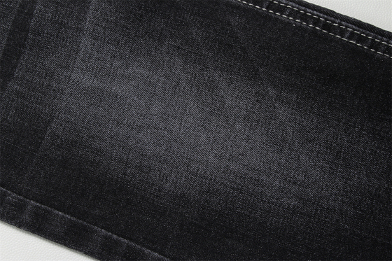 11 Oz Warp Slub Black Denim Fabric For Man Jeans High Stretch India Market Style bán nóng