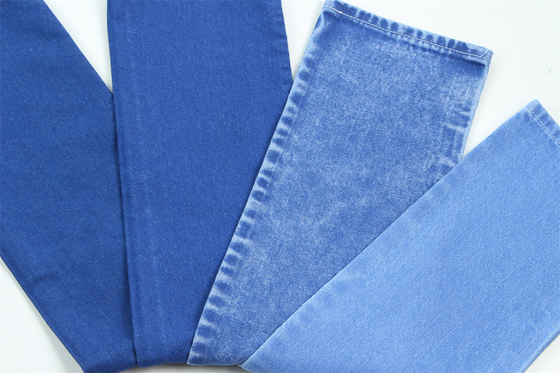 Động lực và màu xanh độc đáo vải denim cứng 100% bông chiều rộng 180cm