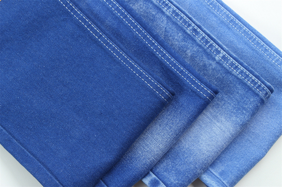 Động lực và màu xanh độc đáo vải denim cứng 100% bông chiều rộng 180cm