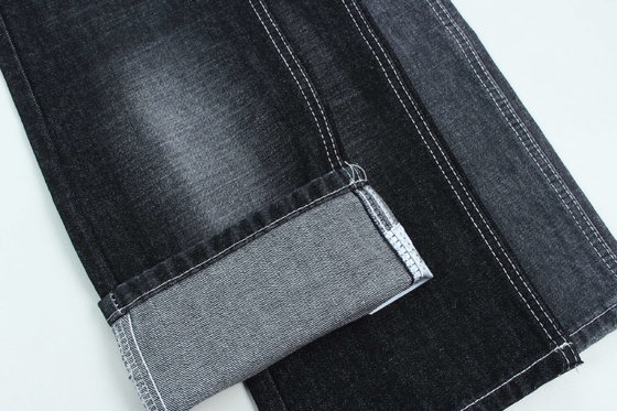 100% Cotton Crosshatch Slub Denim Fabric Rigid For Fashion Style 13oz Màu đen bán nóng cho thị trường Ấn Độ