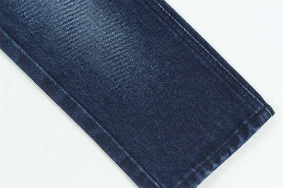 Màu xanh Denim vải cứng 100% vải bông tái chế cho công nhân Jean Cloth