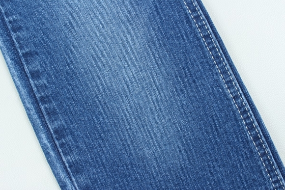 Cotton Spandex 11 Oz Dark Blue Warp Slub Dệt quần jean
