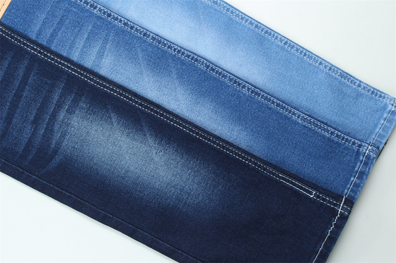 10.5 Oz Super Stretch Denim Fabric For Summer Women Jeans Cotton Polyester Rayon Spandex With Warp Slub High Stretch