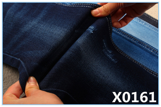 Indigo Blue High Stretch Slub Denim Fabric Cho quần jean