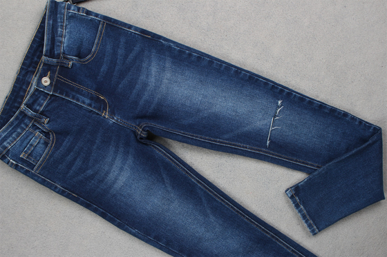 Indigo Blue High Stretch Slub Denim Fabric Cho quần jean
