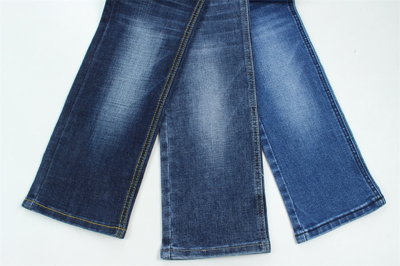 Crossshatch Slub High Stretch Cotton Polyester Spandex Denim Fabric Cho Đàn ông Jeans