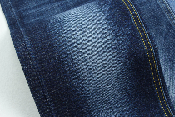 Crossshatch Slub High Stretch Cotton Polyester Spandex Denim Fabric Cho Đàn ông Jeans