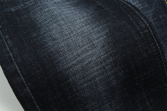 Màu xanh đậm màu xám chéo bông Spandex vải denim cho quần jean