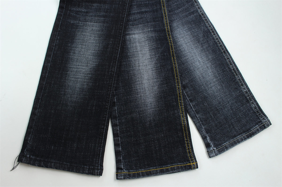 Màu xanh đậm màu xám chéo bông Spandex vải denim cho quần jean