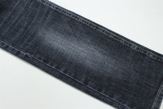 Màu xanh đậm màu xám chéo bông Spandex vải denim cho quần jean