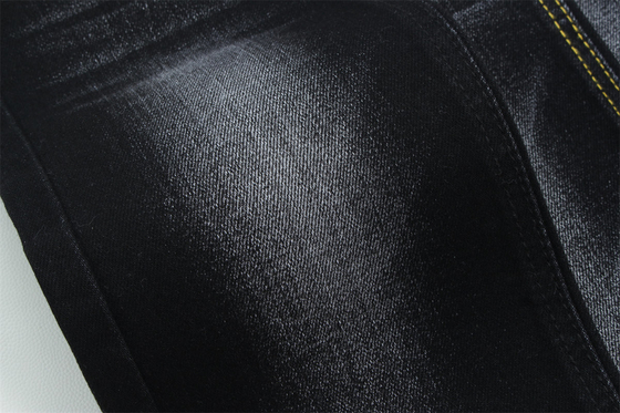 Đen Đen Cotton Polyester Rayon Spandex Denim Fabric Cho Jeans