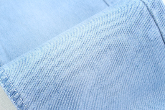 10 Một lần Dobby Cotton Polyester Spandex Stretchy Jacquard Denim Fabric Cho quần jean