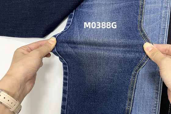 11.5 oz màu xanh đậm và crossshatch slub vải quần jean denim hoàn thiện bình thường