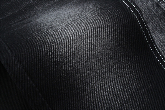 190cm 13oz đen đen bông polyester cứng denim vải cho quần jean
