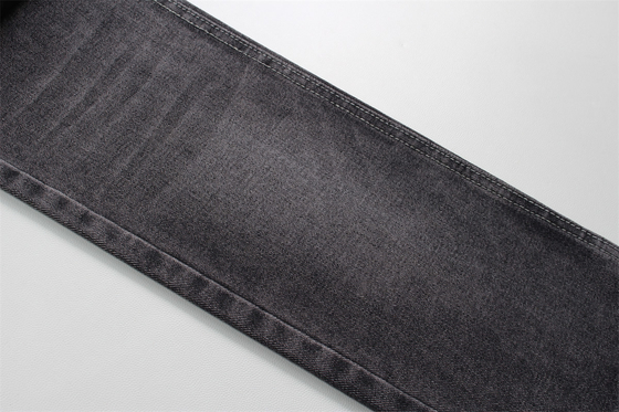 190cm 12oz đen đen bông polyester cứng denim vải cho quần jean