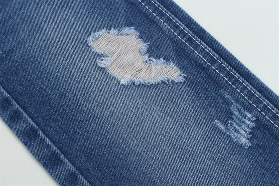 12.1 Oz Tạo một hàng rào 3x1 tay phải với một bề mặt kết cấu phong phú Cotton Polyester Spandex Textile Jeans TR Denim Fabrics