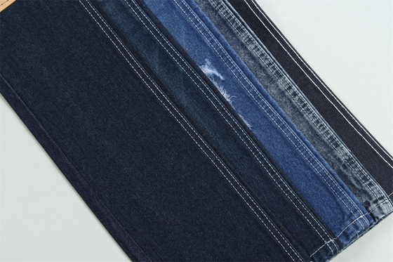 Ít hơn 2 đô la 12 ounces 190cm Indigo Cotton Polyester Dệt Denim cứng cho quần jean