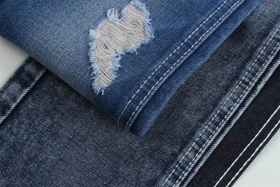 Ít hơn 2 đô la 12 ounces 190cm Indigo Cotton Polyester Dệt Denim cứng cho quần jean