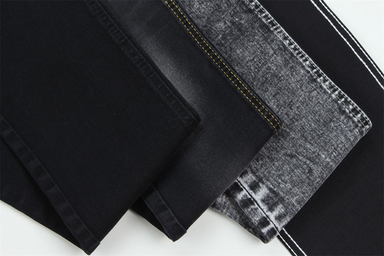 10 ounces đen đen Good Stretch Denim Fabric Cho Jeans