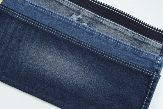 Vải denim sợi tái chế trong một màu xanh rất sâu 11,5 oz độ đàn hồi cao