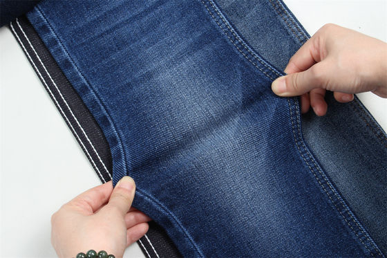 10oz đặc biệt dệt denim với Warp slub nặng cho nam giới quần jean bông polyester spandex denim vải Trung Quốc nhà máy
