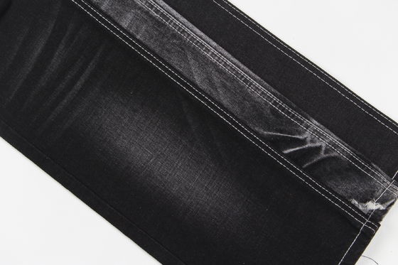 Vải Denim co giãn màu đen sẫm chất lượng cao cấp cho quần jean