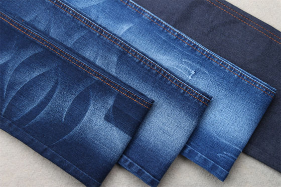Vải denim Lycra Slub màu xanh đậm cho quần jean trẻ em và phụ nữ