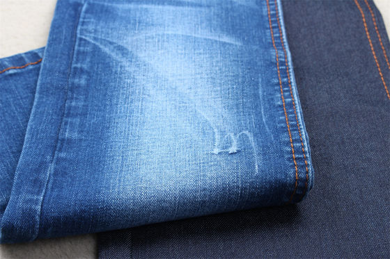 Vải denim Lycra Slub màu xanh đậm cho quần jean trẻ em và phụ nữ