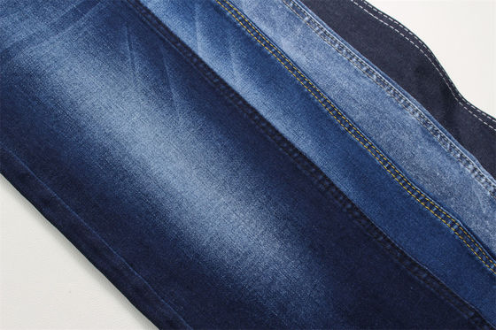 Dark Blue Stock Full Lycra Denim Fabric for Lady Jeans Sử dụng váy