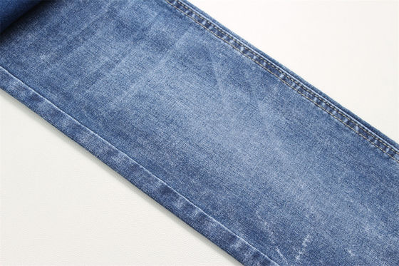Dark Blue Stock Full Lycra Denim Fabric for Lady Jeans Sử dụng váy