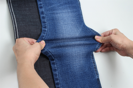 Vải denim co giãn siêu cao 10 Oz crosshatch slub cross slub dùng cho quần jean nam hoặc quần jean nữ kiểu dáng Nam Mỹ