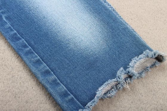 12.3oz Heavy Weight Fake Knit Recycled Cotton Denim Fabric for Jeans and Apparel
