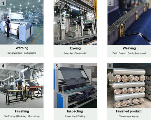 9.8oz Sulphur Black Warp Slub Denim fabric 100% cotton desizing jeans fabric